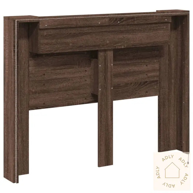 Hodegavl Skap Med Led Brun Eik 140X16,5X103,5 Cm