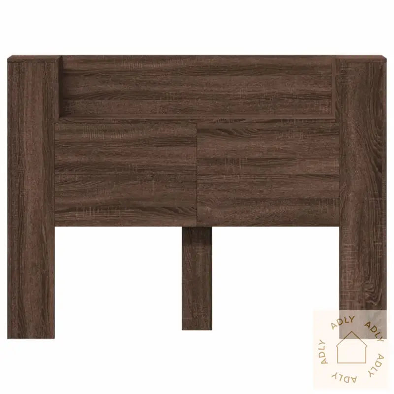 Hodegavl Skap Med Led Brun Eik 140X16,5X103,5 Cm