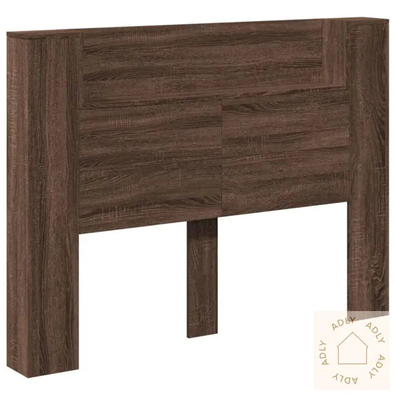 Hodegavl Skap Med Led Brun Eik 140X16,5X103,5 Cm