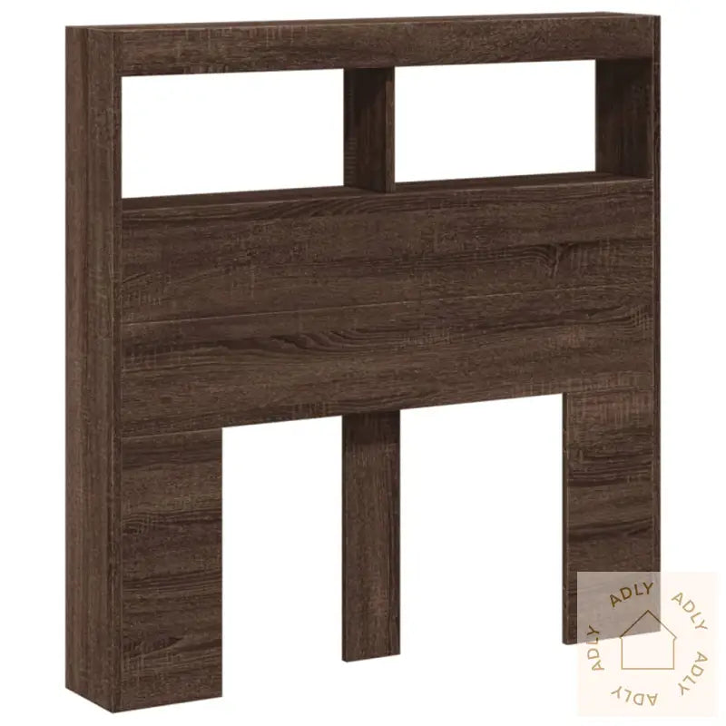 Hodegavl Skap Med Led Brun Eik 100X17X102 Cm