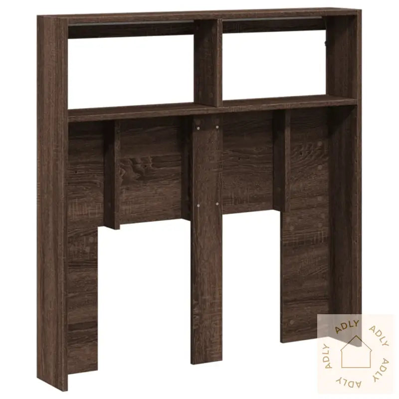 Hodegavl Skap Med Led Brun Eik 100X17X102 Cm