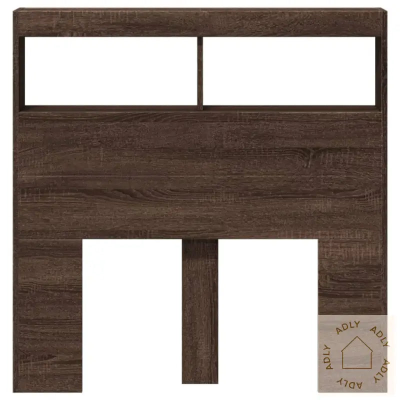 Hodegavl Skap Med Led Brun Eik 100X17X102 Cm