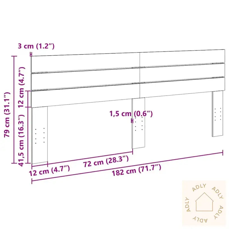 Sengegavl 180 Cm Heltre Eik