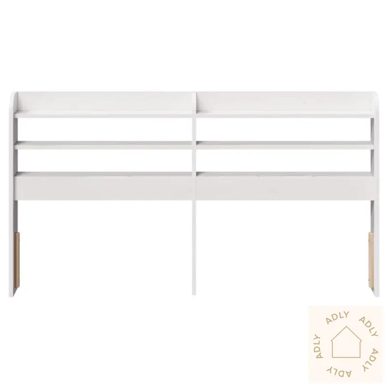 Hodegavl Med Hyller Hvit 135 Cm Heltre Furu