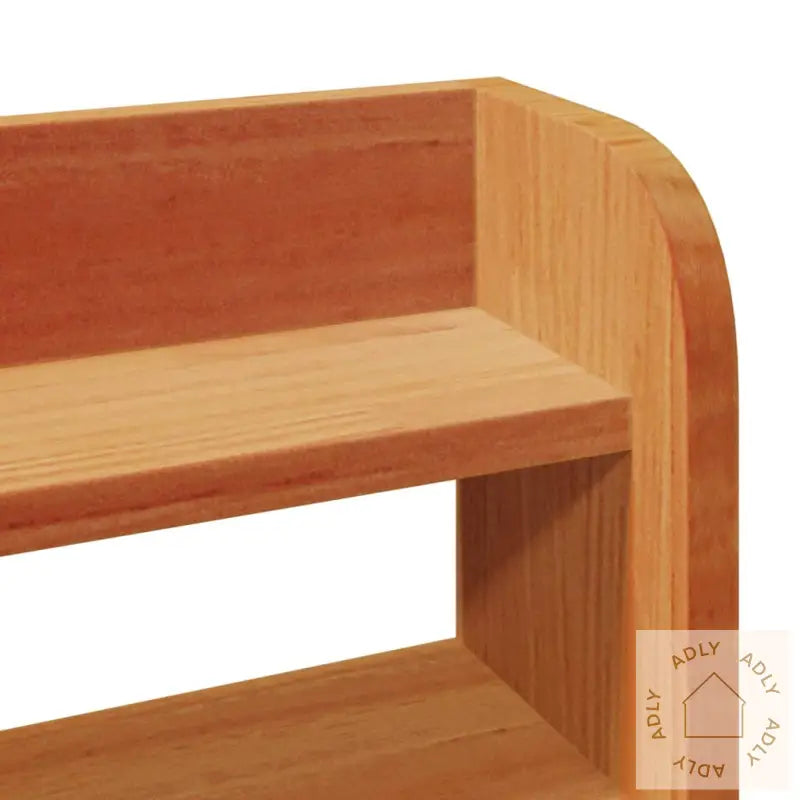 Hodegavl Med Hyller Voksbrun 160 Cm Heltre Furu