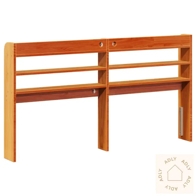 Hodegavl Med Hyller Voksbrun 120 Cm Heltre Furu