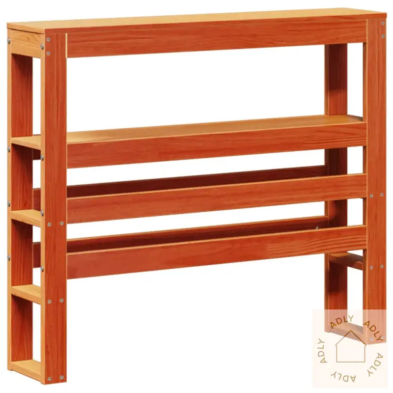 Hodegavl Med Hyller Voksbrun 90 Cm Heltre Furu