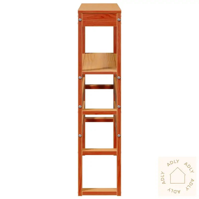 Hodegavl Med Hyller Voksbrun 90 Cm Heltre Furu