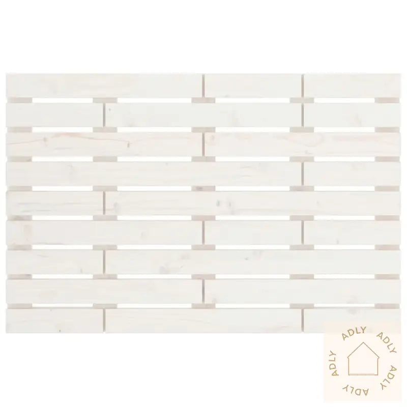 Veggmontert Sengegavl Hvit 96X3X63 Cm Heltre Furu