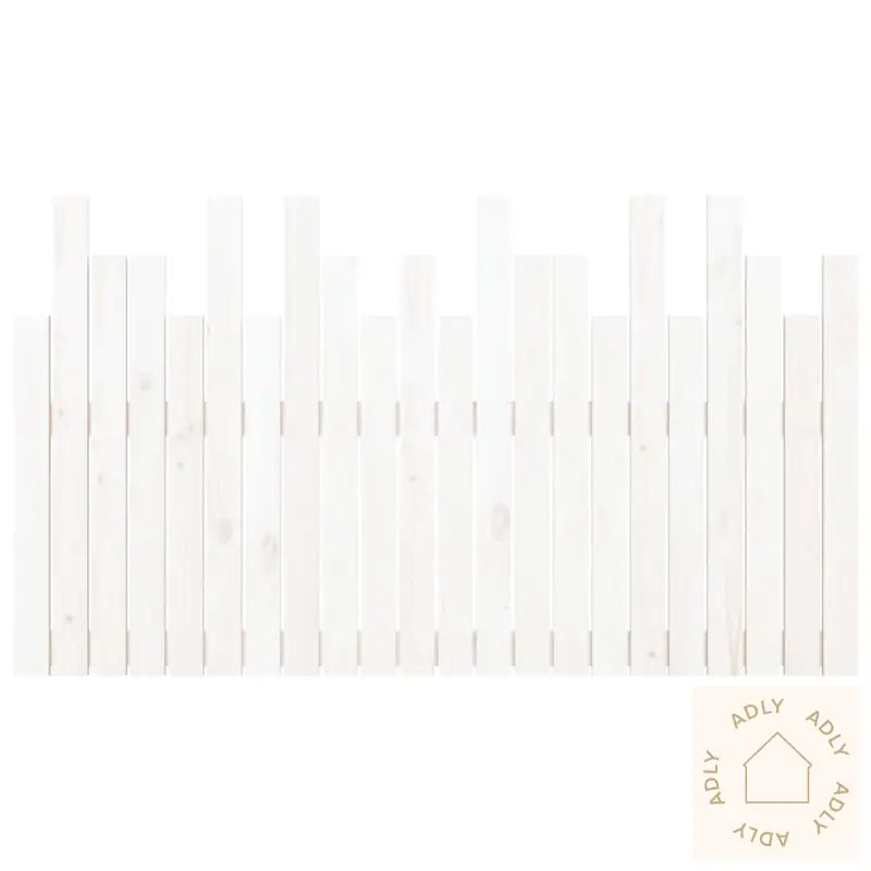Veggmontert Sengegavl Hvit 140X3X80 Cm Heltre Furu