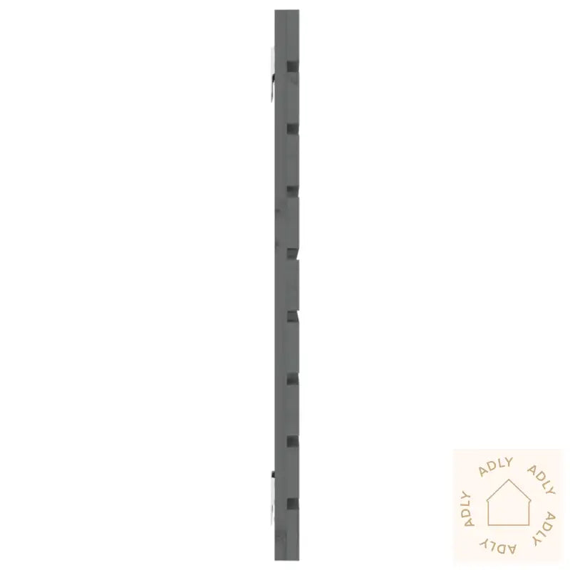 Veggmontert Sengegavl Grå 156X3X63 Cm Heltre Furu