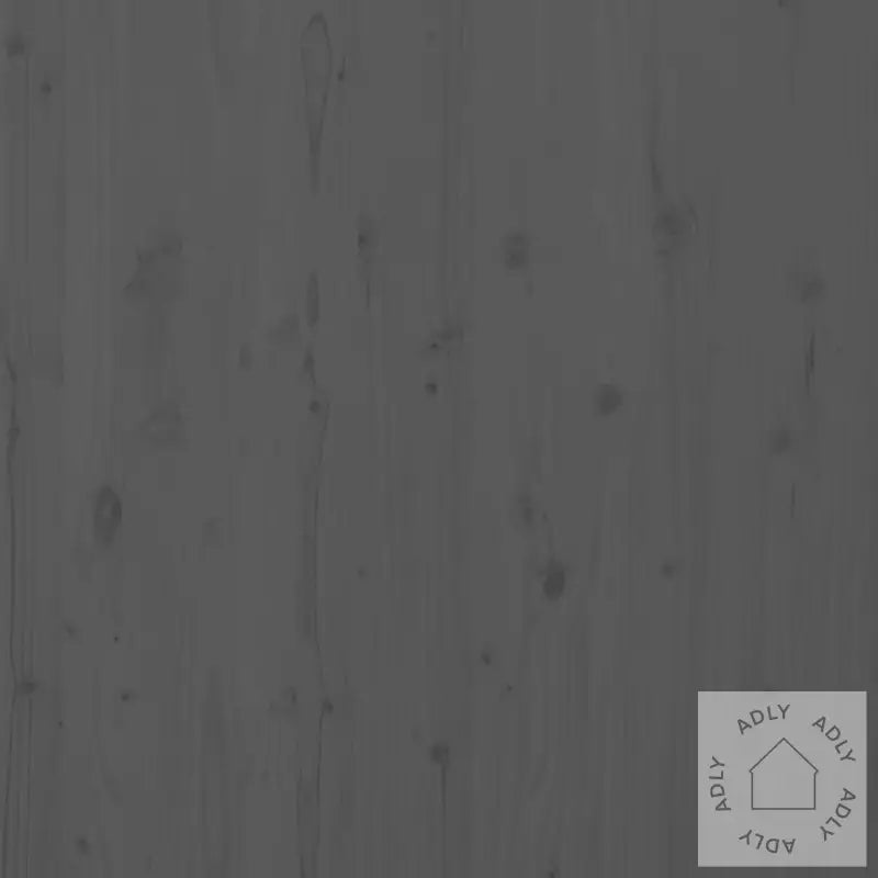 Veggmontert Sengegavl Grå 206X3X91,5 Cm Heltre Furu