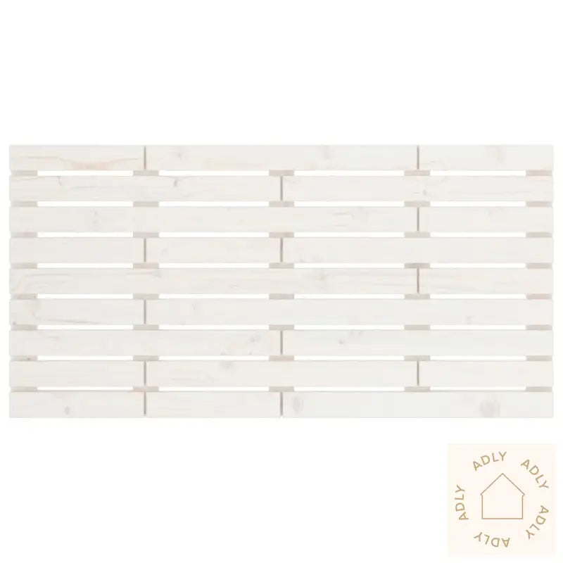 Veggmontert Sengegavl Hvit 156X3X63 Cm Heltre Furu