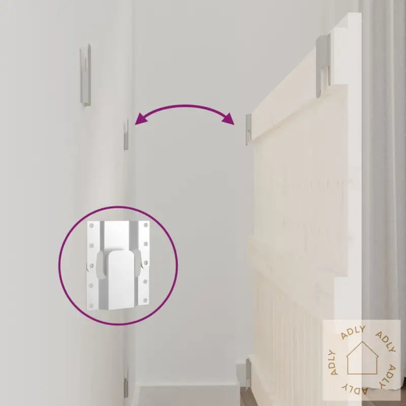 Veggmontert Sengegavl Hvit 108X3X60 Cm Heltre Furu