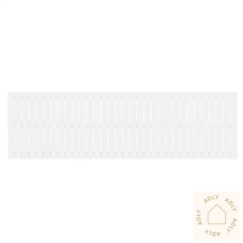Veggmontert Sengegavl Hvit 204X3X60 Cm Heltre Furu