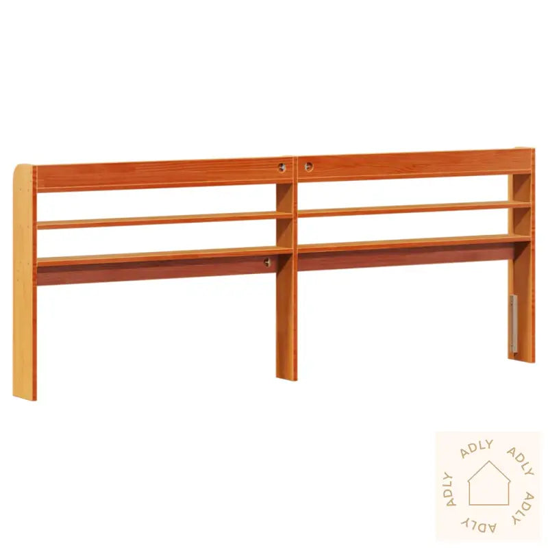 Hodegavl Med Hyller Voksbrun 180 Cm Heltre Furu