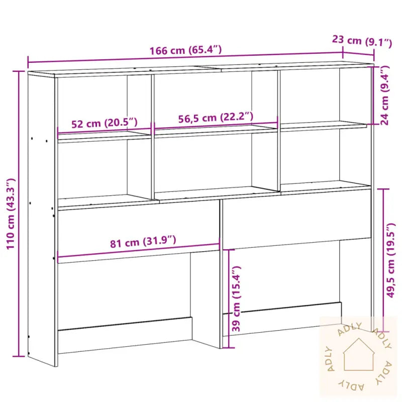 Hodegavl Med Oppbevaring 160 Cm Heltre Furu