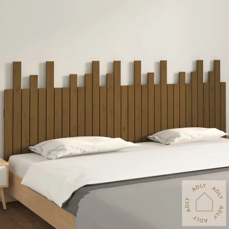 Veggmontert Hodegavl Honningbrun 204X3X80 Cm Heltre Furu