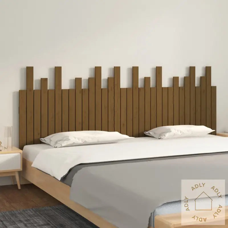 Veggmontert Hodegavl Honningbrun 204X3X80 Cm Heltre Furu