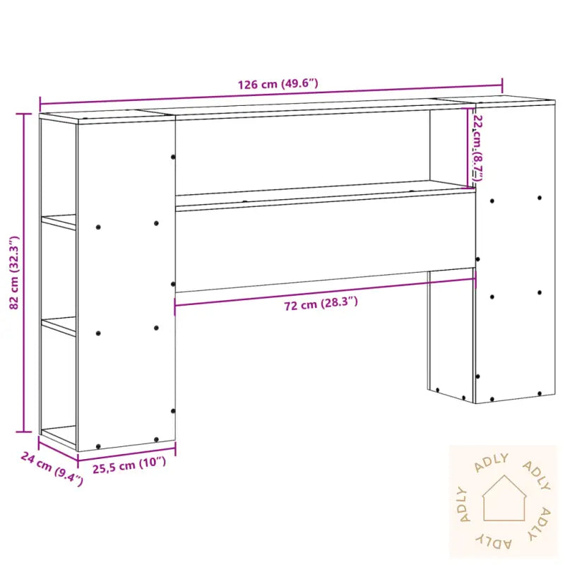 Hodegavl Med Oppbevaring Hvit 120 Cm Heltre Furu