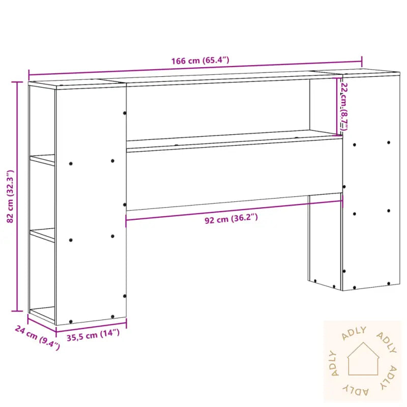 Hodegavl Med Oppbevaring 160 Cm Heltre Furu
