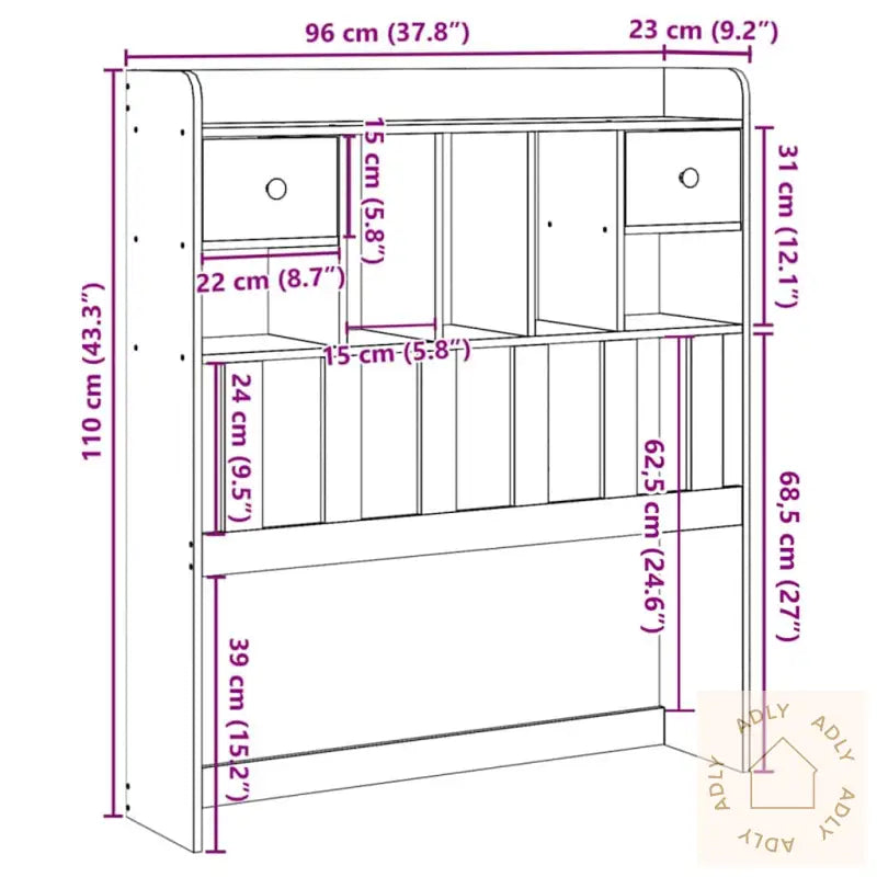 Hodegavl Med Oppbevaring 90 Cm Heltre Furu