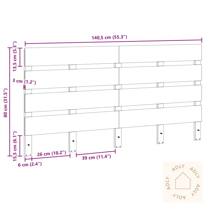 Hodegavl Voksbært Brun 140 Cm Massivt Furutre