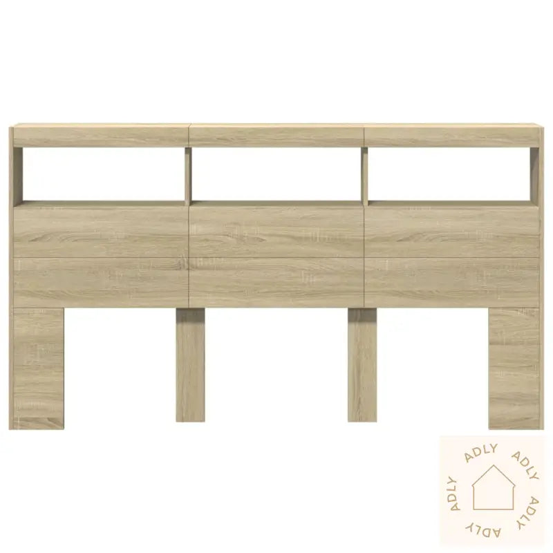 Hodegavl Skap Med Led Sonoma Eik 180X17X102 Cm