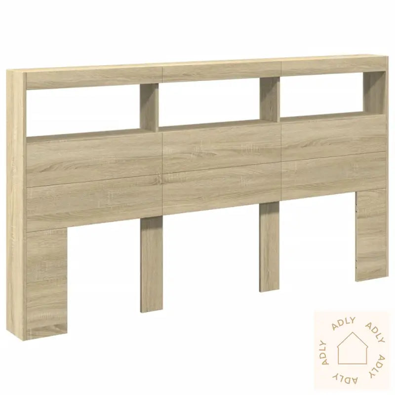 Hodegavl Skap Med Led Sonoma Eik 180X17X102 Cm