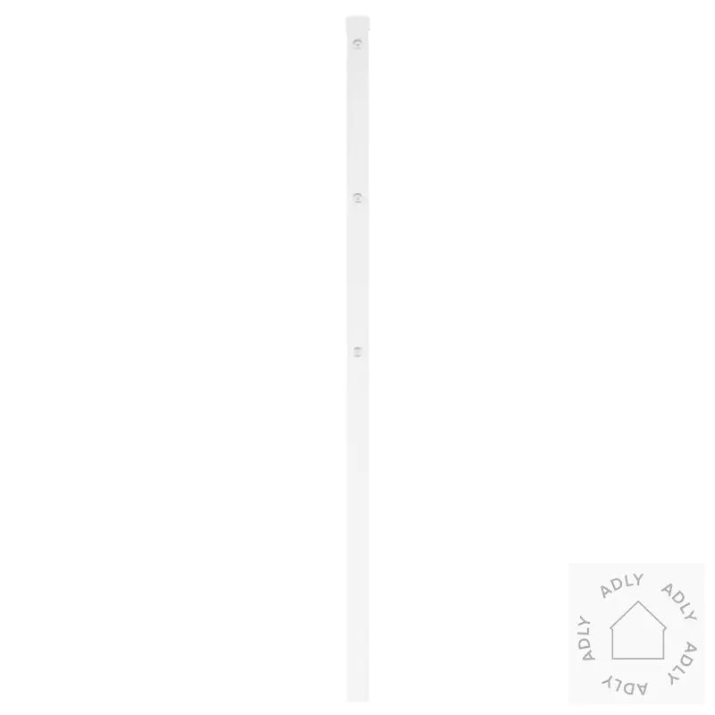Sengegavl I Metall Hvit 120 Cm