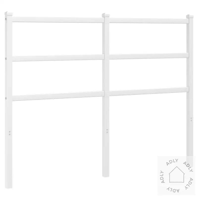 Sengegavl I Metall Hvit 120 Cm
