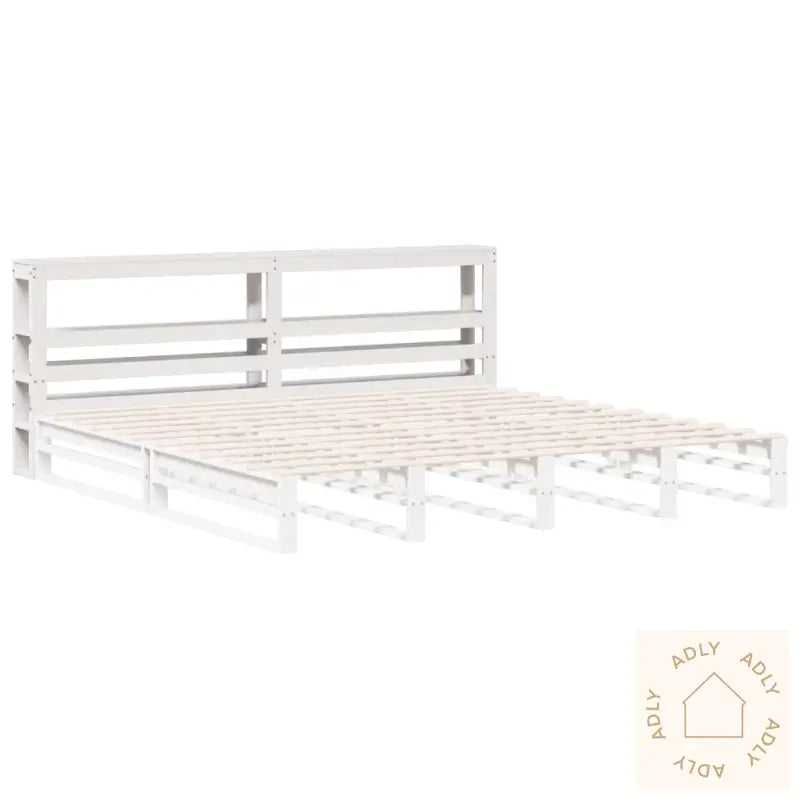 Hodegavl Med Hyller Hvit 200 Cm Heltre Furu