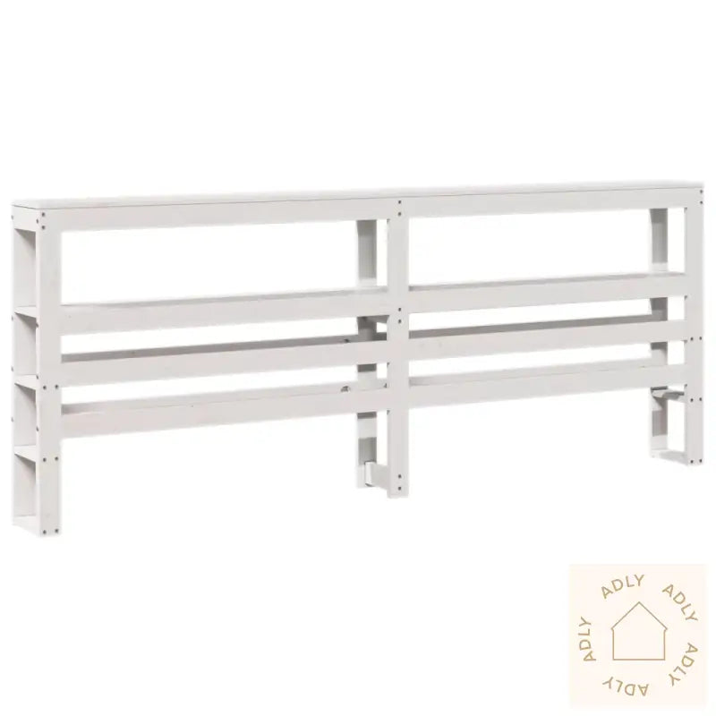 Hodegavl Med Hyller Hvit 200 Cm Heltre Furu