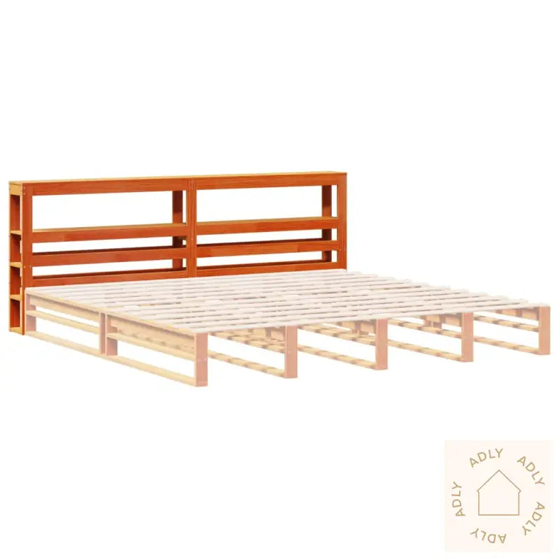 Hodegavl Med Hyller Voksbrun 180 Cm Heltre Furu