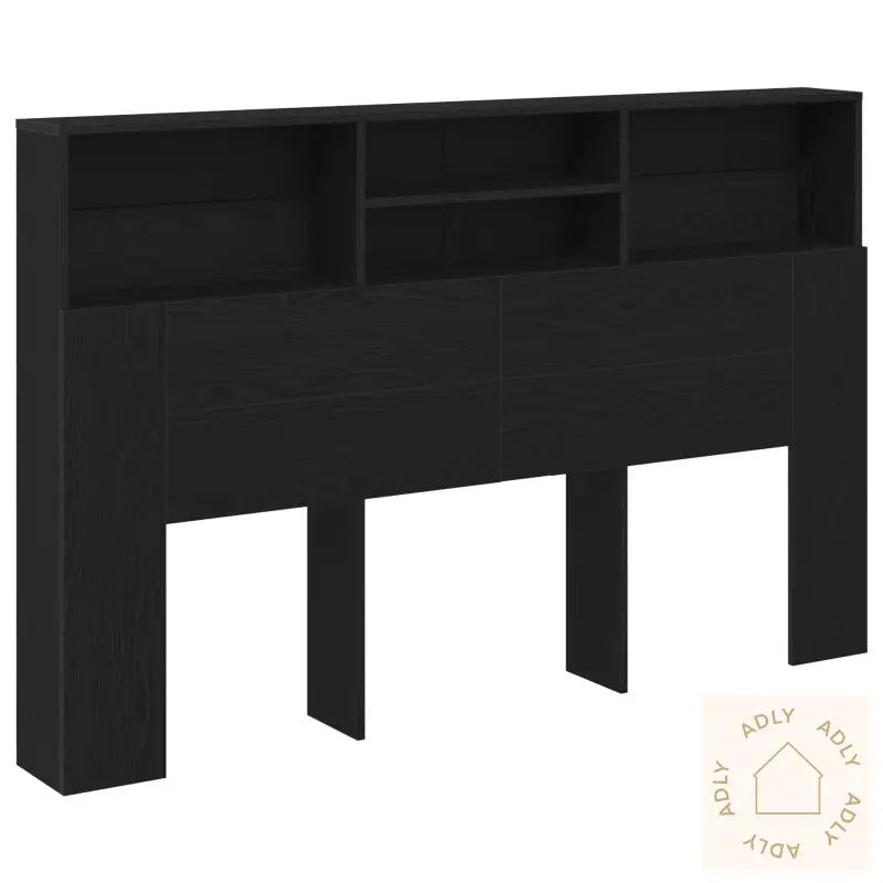 Hodegavl Kabinett I Svart Eik - 160X19X103.5 Cm Laget Av Ingeniørtre