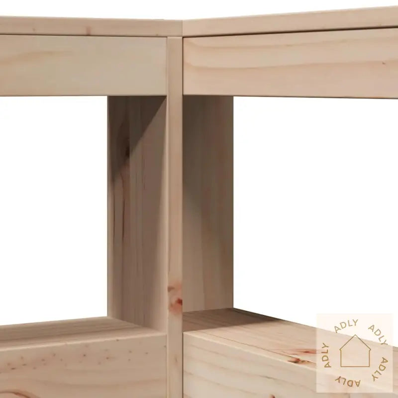 Bokhylle Sengegavl L-Formet 90 Cm Heltre Furu
