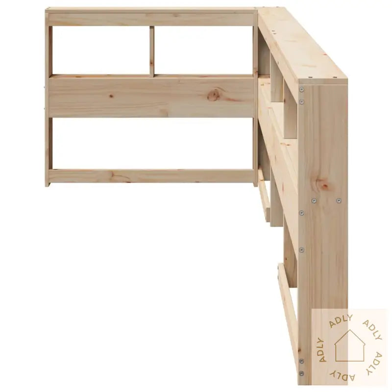 Bokhylle Sengegavl L-Formet 90 Cm Heltre Furu