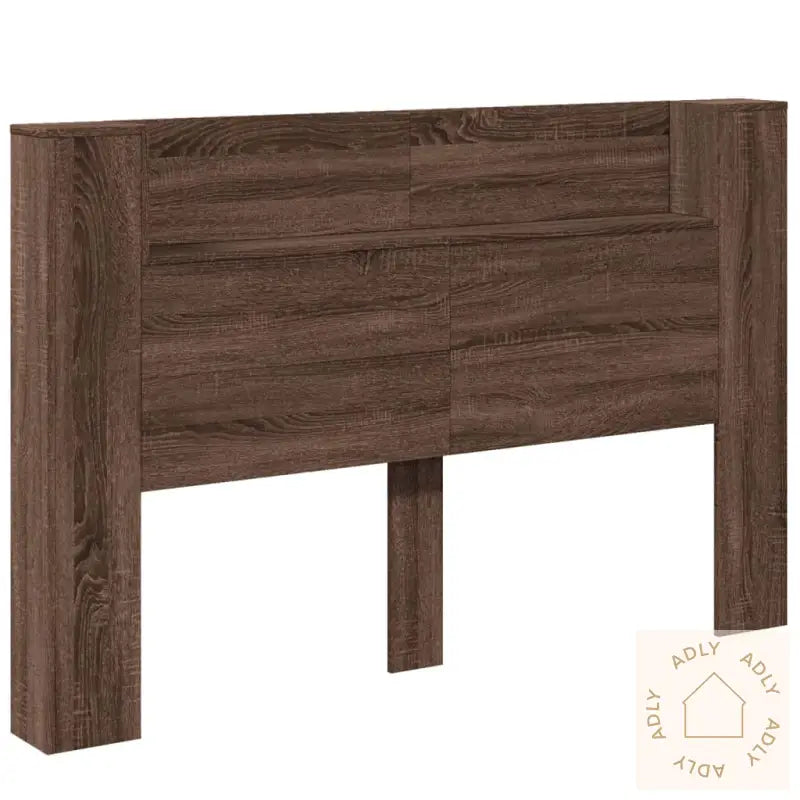 Hodegavl Skap Med Led Brun Eik 160X16,5X103,5 Cm