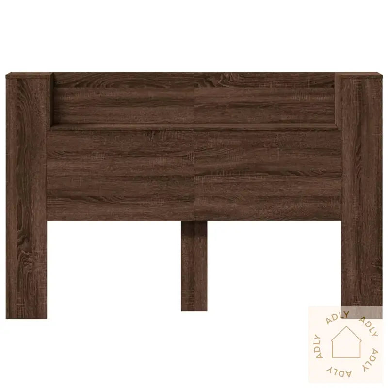 Hodegavl Skap Med Led Brun Eik 160X16,5X103,5 Cm
