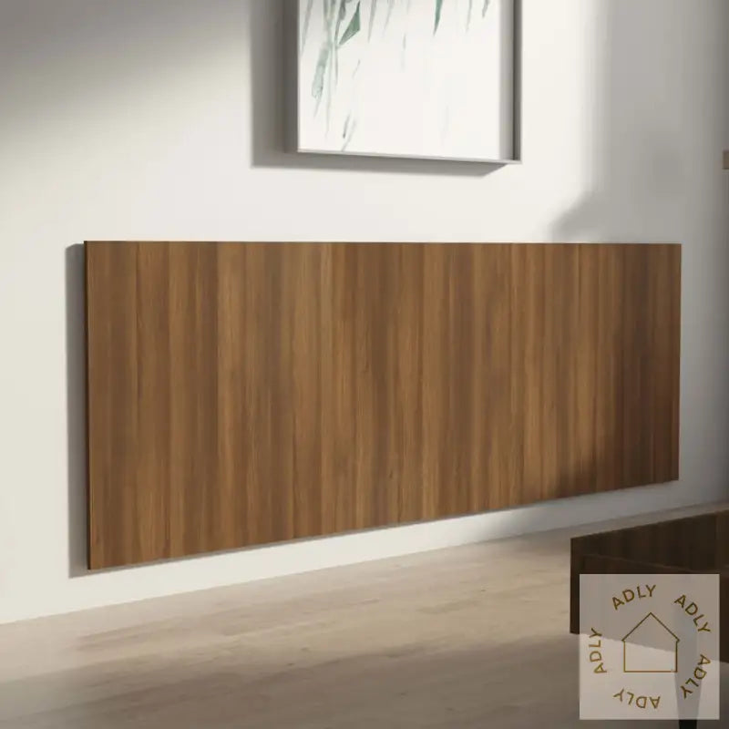 Veggmontert Sengegavl Brun Eik 240X1,5X80 Cm Konstruert Tre