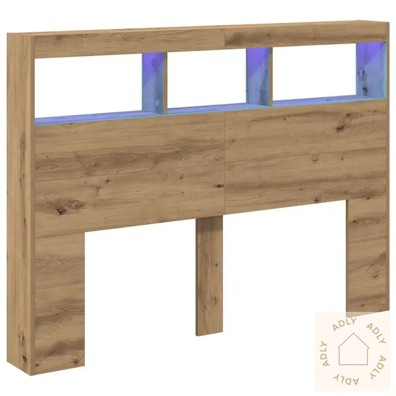 Hodegavl Skap Med Led Artisan Eik 140X17X102 Cm