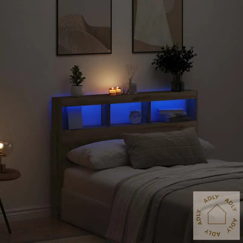 Hodegavl Skap Med Led Artisan Eik 140X17X102 Cm