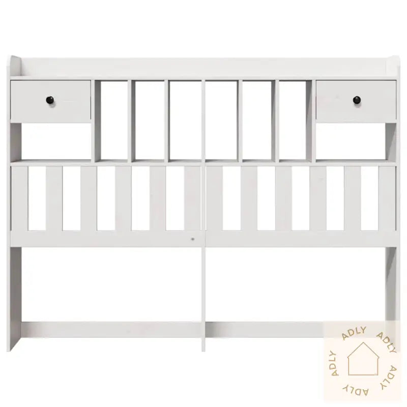 Hodegavl Med Oppbevaring Hvit 150 Cm Heltre Furu