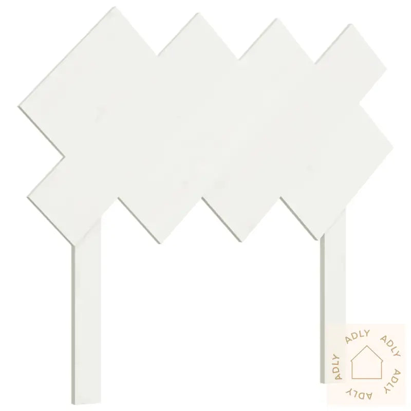Sengegavl Hvit 92X3X81 Cm Heltre Furu