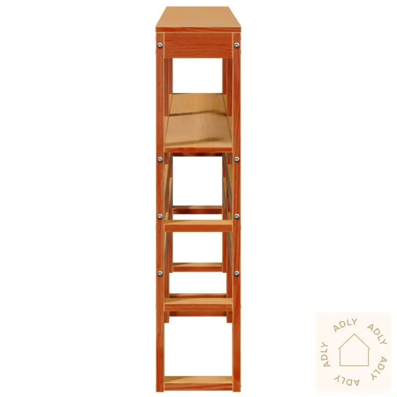 Hodegavl Med Hyller Voksbrun 135 Cm Heltre Furu