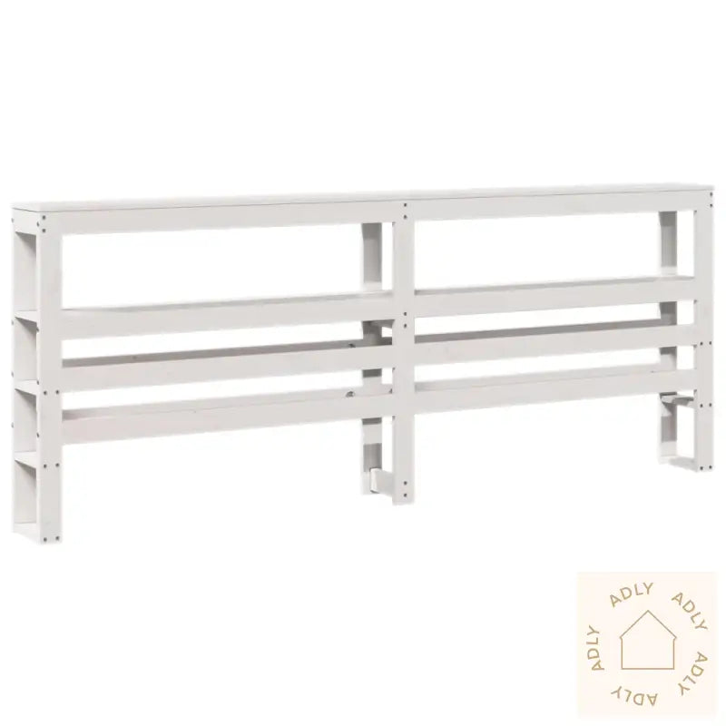 Hodegavl Med Hyller Hvit 180 Cm Heltre Furu