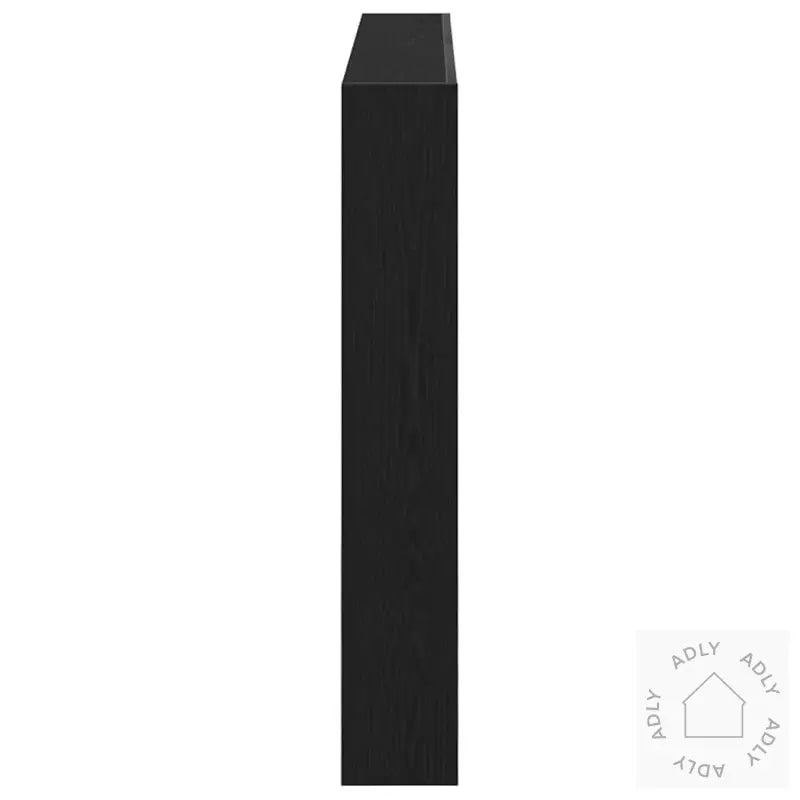 Hodegavl Skap Med Led Svart Eik 140X17X102 Cm