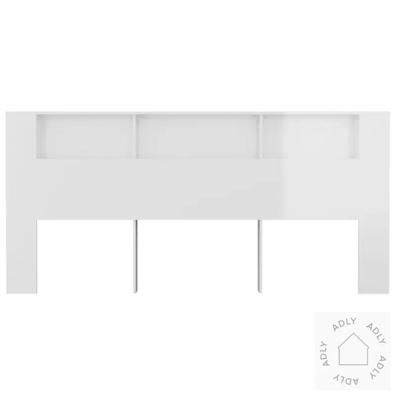 Sengegavlskap Høyglans Hvit 220X18,5X104,5 Cm