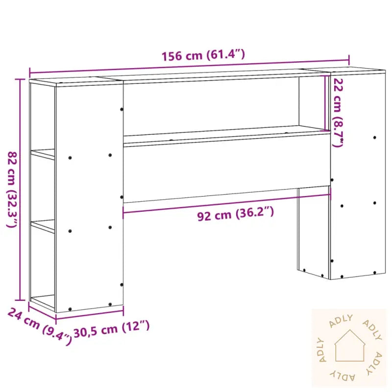 Hodegavl Med Oppbevaring 150 Cm Heltre Furu