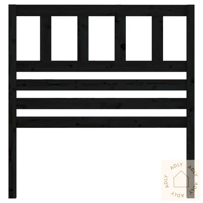 Sengegavl Svart 106X4X100 Cm Heltre Furu